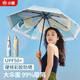 小魔遮陽傘太陽傘防曬防紫外線晴雨傘女小巧便攜折疊傘三折木柄傘8骨