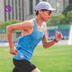QINKUNG輕功呼吸方格方領(lǐng)運(yùn)動跑步背心男款馬拉松比賽專業(yè)速干透氣背心 【男款】吉普藍(lán) L