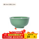 龍泉青瓷米飯碗陶瓷新款創(chuàng  )意中式餐具家用加厚吃飯碗大號面湯碗喝粥碗小碗 4.5英寸梅子青碗