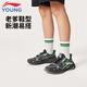 李寧兒童運(yùn)動(dòng)跑步鞋2025秋季新款男大童透氣網(wǎng)面暗夜精靈新款老爹鞋 黑色/熒光淺熒綠38-1 33