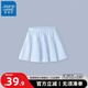 真維斯兒童運動衣套裝2025新款女童網(wǎng)球服背心薄款短裙中大童休閑夏裝 【防走光半身裙】藍色 140 【56-68斤】品牌保證