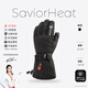 SAVIOR HEAT【3C認證】心之禮電加熱手套滑雪發(fā)熱保暖防水防寒凍加厚保溫手套 M