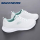 斯凱奇（Skechers）女鞋運(yùn)動(dòng)鞋女夏季新款輕便舒適跑步鞋子女網(wǎng)面透氣休閑鞋健步鞋 白色 37