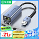 畢亞茲 USB轉(zhuǎn)網(wǎng)口RJ45網(wǎng)線轉(zhuǎn)換器金屬款 百兆有線網(wǎng)卡網(wǎng)線轉(zhuǎn)接頭蘋果Mac華為筆記本電腦小米外接外置塢