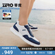 零度zero男鞋2025夏季新款運動鞋鏤空透氣輕盈跑步鞋軟底輕奢休閑男鞋 白藍 （舒適透氣款） 40 =運動鞋41碼