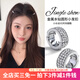 伊黛兒觸角閃鉆發(fā)扣女金屬銀色圓形個性編發(fā)劉海發(fā)夾發(fā)卡頭飾 F3199銀色發(fā)扣一對