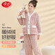 浪莎【法蘭絨】?jì)和屡锒罴雍癖Ｅ婷藿qV領(lǐng)寶寶家居服套裝