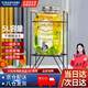 維納仕冷水壺帶龍頭網(wǎng)紅啤酒桶可樂桶泡酒罐玻璃飲料水果泡茶桶容器泡酒瓶