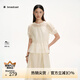 播【蘭精天絲】甜美泡泡袖襯衫女25春夏新款收腰襯衣DDS2HD5001 Y10潤玉 M
