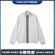 阿迪達(dá)斯 （adidas）originals三葉草系列服字母條紋印花運(yùn)動(dòng)夾克外套男款固態(tài)淺灰 固態(tài)淺灰 M