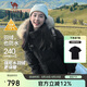 駱駝（CAMEL）【王俊凱同款】戶外羽絨服男女中長(zhǎng)款700蓬防潑水加厚御寒外套