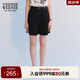Teenie Weenie小熊女裝夏季短褲學(xué)院風(fēng)休閑薄款痞雅褲闊腿褲女士