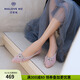 MALOVE MZ尖頭單鞋女2025新款水鉆蝴蝶結(jié)女鞋淺口低跟通勤休閑鞋 粉玫瑰 38
