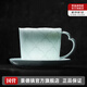 景德鎮(zhèn)（jdz）景德鎮(zhèn)陶瓷手工雕刻家用影青馬克杯拉花咖啡杯創(chuàng)意辦公杯生日禮物 影青雕刻拉花咖啡杯