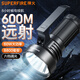神火（SupFire）L20強(qiáng)光手電筒60W大功率led充電超亮遠(yuǎn)射戶外超長續(xù)航探照燈防水 L20大功率60瓦（4節(jié)2200電池套餐）
