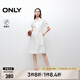 ONLY2025夏季新款收腰顯瘦內(nèi)里吊帶套裝襯衫裙連衣裙女|125207027 S00白色 S