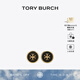 Tory Burch 湯麗柏琦【禮物】 KIRA雙T LOGO圓形耳釘TB 90547 Tory 金/黑色 720