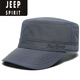 JEEP SPIRIT帽子男士平頂帽春秋戶(hù)外休閑速干鴨舌帽中老年百搭秋冬帽硬漢戶(hù)外 灰色(四季款) M 可調節56-61c