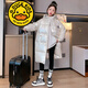 G.DUCKKIDS品牌童裝女童羽絨服中長(cháng)款兒童冬裝外套2023新款冬季女孩亮面免洗 白色 170