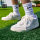 耐克大童低幫運動(dòng)鞋冬季男女童抓地耐穿板鞋NIKE DUNK LOW FB9109 109白/淺銀/幻影灰白 40