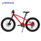 迪卡儂（DECATHLON）山地車20寸兒童山地自行車20寸8速變速碟剎自行車 紅色-4320456