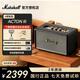 馬歇爾ACTON III無(wú)線(xiàn)藍(lán)牙音箱家用音響搖滾重低音音響 馬歇爾音箱三代 APP操作智能音箱 代寫(xiě)賀卡 黑色+贈(zèng)品（支架+音頻線(xiàn)）