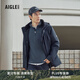 AIGLE艾高秋冬款男士MTD防風(fēng)防雨透汽戶外休閑鎖溫舒適棉服外套 帝國深藍(lán) AR543 L