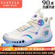 SUSTYLE高端品牌新款休閑籃球鞋男高幫戰(zhàn)靴透氣防滑耐磨減震球鞋 855米色 43