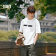 森馬（Semir）[男t合輯]短袖t恤男士夏季簡(jiǎn)約百搭男t舒適內(nèi)搭短袖男 S款-本白10101 L