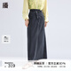 播黑色牛仔半身裙女2024春新款梨型身材高腰顯瘦長(cháng)裙BDR1BD0110 K40玄黑 玄黑 L