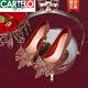 卡帝樂(lè )鱷魚(yú)（CARTELO）紅色法式婚鞋新娘鞋女2025新款高跟鞋3cm低跟單鞋婚紗兩穿水晶鞋 酒紅色細跟 6cm 37