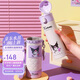 杯具熊（BEDDYBEAR）彈蓋保溫杯女帶吸管杯套車載杯子大容量學(xué)生水杯480ML玩伴酷洛米