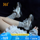 361°運動鞋子女春夏季天鵝鞋網(wǎng)面透氣復(fù)古薄底休閑鞋682526763-3