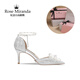 RoseMiranda玫瑰米蘭達紀念日高跟鞋18歲成人禮中空涼鞋宴會(huì )婚鞋 【水波紋格利特】【6cm 銀色】 37