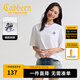 卡賓（CABBEEN）【刺繡圓領(lǐng)】涼感短袖T恤男裝2025夏季新款親膚透氣休閑上衣 漂白色02 M /170/48
