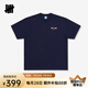 UNDEFEATED五條杠官方春季新品美式潮流LOGO拳套寬松落肩短袖T恤 寶藍(lán)色 L