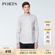 PORTS寶姿男裝春夏商務(wù)休閑襯衫棉質(zhì)格子襯衫MN8B023GFC030 SAND CHECK M