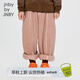 jnby by JNBY江南布衣童裝全棉直筒褲牛仔長褲可愛秋冬男女童兒童1O9E10930 671/灰粉 100cm