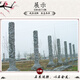 寺廟家祠石雕盤(pán)龍柱廣場(chǎng)漢白玉龍柱華表柱文化柱花崗巖庭院石柱子 淺灰色