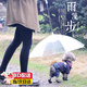 OENY泰迪小狗帶寵物加大加固鏈子透明雨傘透明狗用品遛狗傘 遛狗雨傘