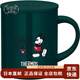 膳魔師（THERMOS）【日本直郵】膳魔師 不銹鋼馬克杯保溫簡(jiǎn)約可愛(ài)帶蓋牛奶杯咖啡杯 JDG-350DS-DG墨綠米奇