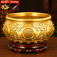 吉善緣全銅聚寶盆擺件 聚財盆米缸家居客廳辦公室裝飾店鋪開(kāi)業(yè)禮品 17號多福多財聚寶盆