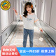 G.DUCK KIDS小黃鴨童裝女童套裝春秋連帽衛(wèi)衣兒童衣服洋氣女孩休閑中大童秋裝 桔色套裝 150碼建議140-150cm11-12歲cm