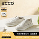 愛步（ECCO）25年新款平底鞋女 倪妮同款牛皮板鞋系帶休閑運(yùn)動鞋 街頭272803 白色/灰白色27280356946 37