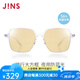 睛姿（JINS）防藍(lán)光眼鏡男女護(hù)目鏡SCREEN 56%防藍(lán)光輻射輕量大方框FPC22S253 00B透明（包裝全新升級(jí)）