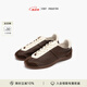 FOOT INDUSTRY 足下工業(yè)「品牌經(jīng)典」芭蕾德訓(xùn)鞋女款無(wú)內(nèi)里系列舒適休閑透氣 棕色/古白 38