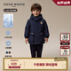 Teenie Weenie Kids小熊童裝24秋男女寶寶經(jīng)典三防刺繡派克羽絨服 藏青色 100cm