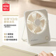 名創(chuàng)優(yōu)品（MINISO）馬卡龍色系折疊式支架風(fēng)扇桌面小風(fēng)扇 白色