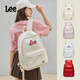 Lee書(shū)包女學(xué)院ins風(fēng)雙肩包2026新款大學(xué)生簡(jiǎn)約初中高中背包男電腦包 奶油白
