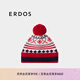 ERDOS【復(fù)古費(fèi)爾島針織帽】虛提毛線帽時(shí)尚保暖厚款女毛線帽 白 52cm